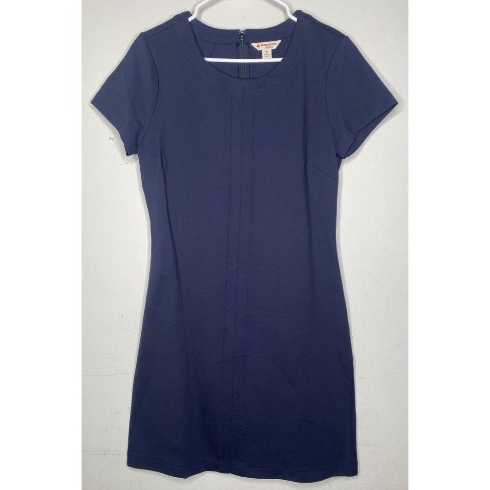 Brooks Brothers Red Fleece Dress Women’s Size Medium Navy Blue Ponte Stretchy